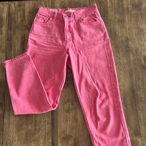 Levi’s bubble gum pink jeans